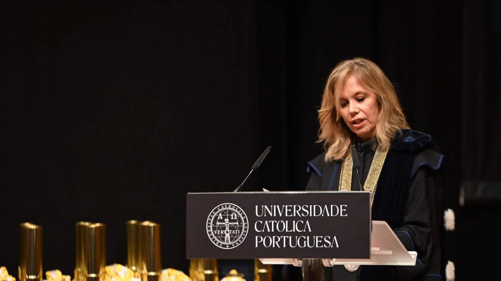 Isabel Capeloa Gil no Dia Nacional da Universidade Católica Portuguesa