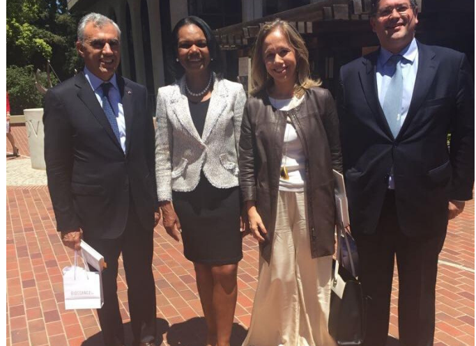 Almoço da Reitora com o Governo Português e com Condoleezza Rice, na Califórnia