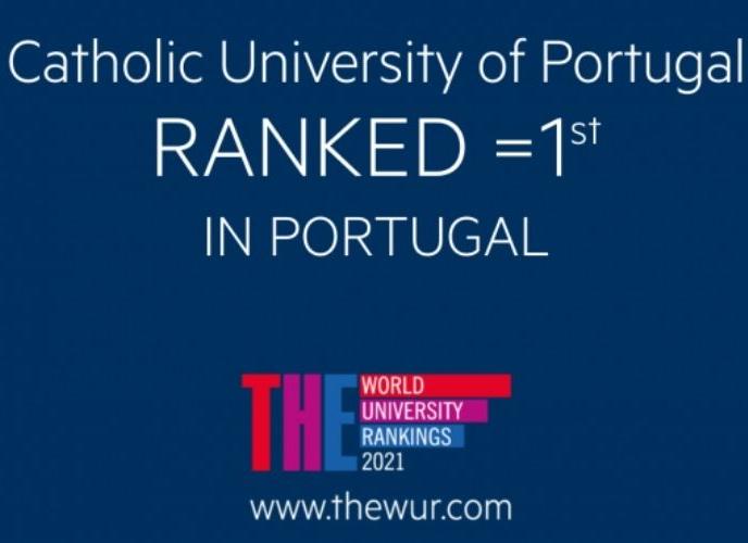 Católica é a melhor Universidade em Portugal pela Times Higher Education, pelo 2.º ano consecutivo